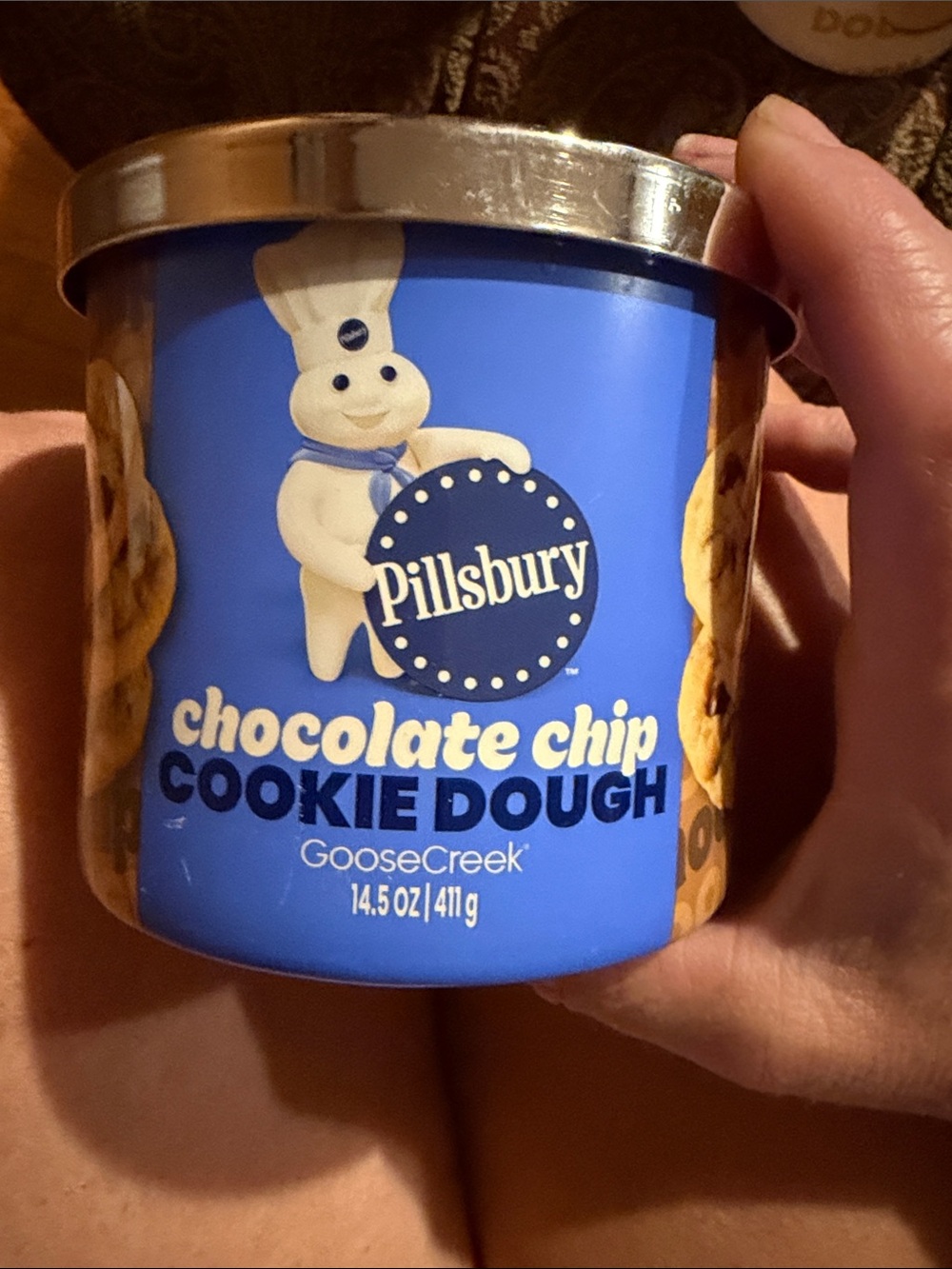 Pillsbury Chocolate Chip Cookie Dough Scented Candle - Blue